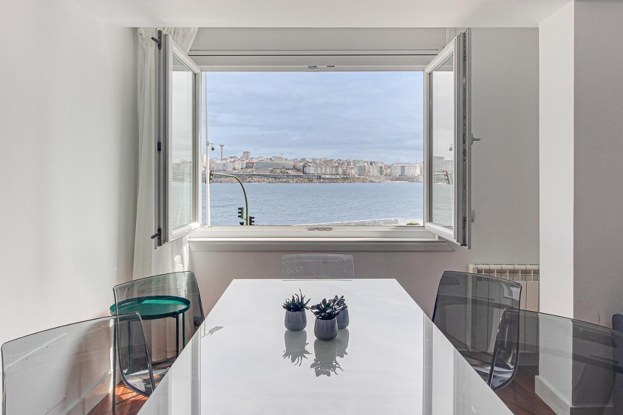 Riazor Ocean View Apartment A Coruna Exterior photo